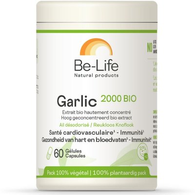 BE LIFE Garlic 2000 (ail d&eacute;sodoris&eacute;e) 60 g&eacute;lules Bio