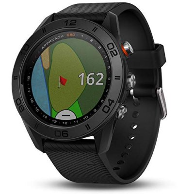 GARMIN  Approach S60 - Montre GPS de Golf - Noir avec bande de silicone