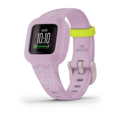 GARMIN  Bracelet d'activit&eacute;s vivofit jr.3 - Rose Fleuri