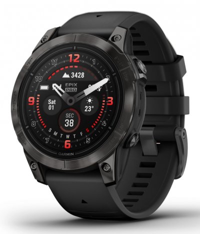 GARMIN  Epix 2 Pro Sapphire - Montre GPS Acier Gray Black 47 mm