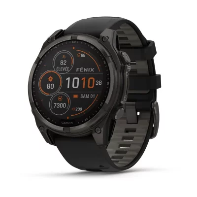 GARMIN  Fenix 8 Solar Sapphire Titane 47mm Cardio-Gps