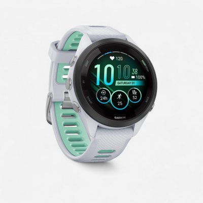 GARMIN  Forerunner 265S - Montre GPS Blanc Vert deau Taille unique