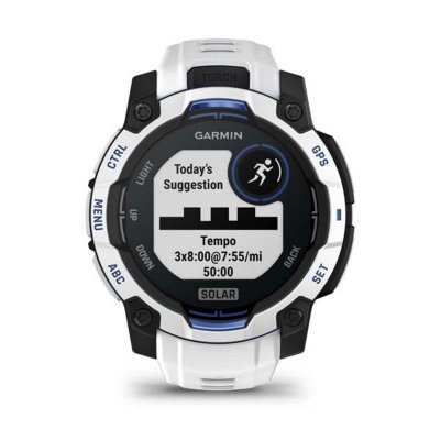GARMIN  - Instinct 3 Solar 45 - Montre multifonction noir/blanc