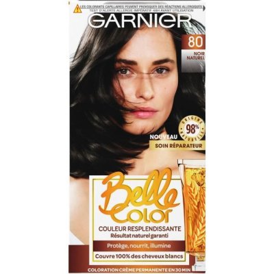 BELLE COLOR Garnier -  - Coloration permanente Noir - 80 Noir Naturel