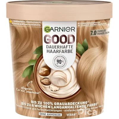 GARNIER  - Coloration Permanente Good - 7.0 Blond Amande Fonc&eacute; 