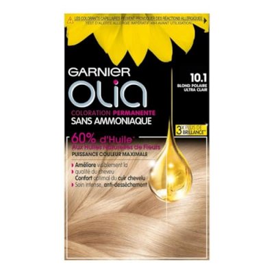 GARNIER  - Coloration Permanente OLIA - 10.1 Blonde Populaire Ultra Clair