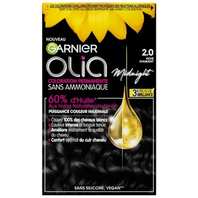OLIA Garnier - Coloration Permanente  - 2.0 Noir Diamant
