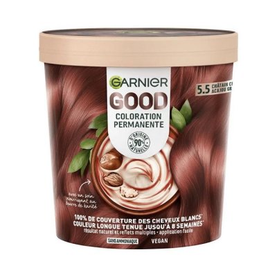 GARNIER  Good Coloration N&deg;5.5 Ch&acirc;tain Clair Acajou Griotte