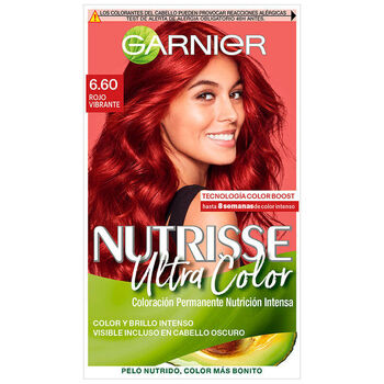 GARNIER  Nutrisse Cr&egrave;me Coloration Nourrissante Rouge vif 6.60