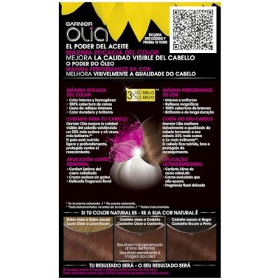 GARNIER  - Olia 5.5 Ch&acirc;tain Clair Acajou Coloration capillaire 1 unit&eacute;