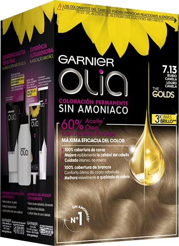 GARNIER  Olia Permanent Hair Color N&deg;7.13 Cinnamon Blonde 4 pi&egrave;ces