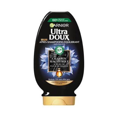 GARNIER  Ultra Doux Apr}s Shampooing {quilibrant charbon et huile de nigelle 200ml