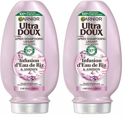 GARNIER  Ultra Doux Apr&egrave;s-Shampooing Lissant Infusion d'Eau de Riz 200ml