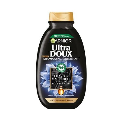 GARNIER  - Ultra Doux Charbon Magn&eacute;tique Shampooing Equilibrant 250 Ml
