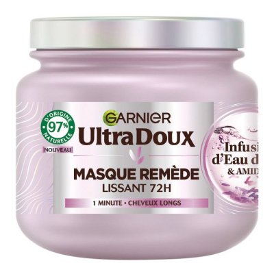 GARNIER  Ultra Doux Masque Rem&egrave;de Lissant Infusion d'Eau de Riz 340ml