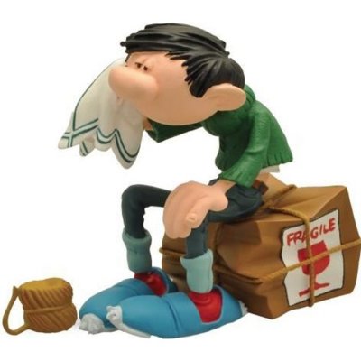 PLASTOY Gaston Lagaffe - Figurine Resine - Caisse Fragile - 20cm