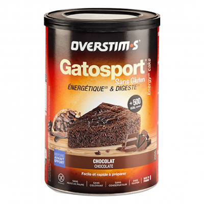 OVERSTIMS Gateau energetique  gatosport sans gluten chocolat 400g