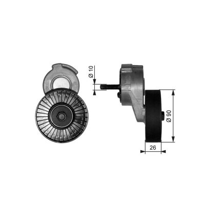 GATES  Galet tendeur (courroie d'accessoire) T38113 CHRYSLER VOYAGER