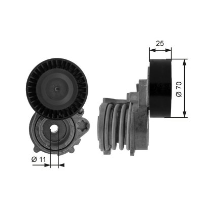 GATES  Galet tendeur (courroie d'accessoire) T38384 BMW Z4