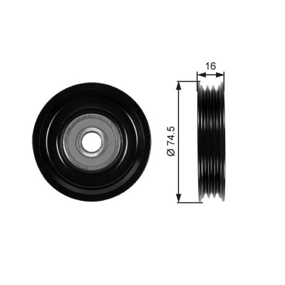GATES  Galet tendeur (courroie d'accessoire) T39028 NISSAN MICRA