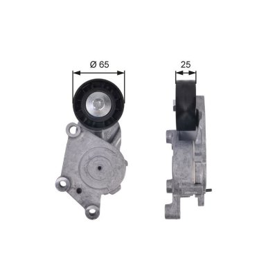GATES  Galet tendeur (courroie d'accessoire) T39125 CITROEN C4