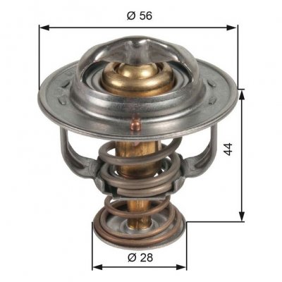 GATES  TH48982G1 Thermostat d'eau Temp&eacute;rature d'ouverture: 82&deg;C avec joints sans bo&icirc;tier