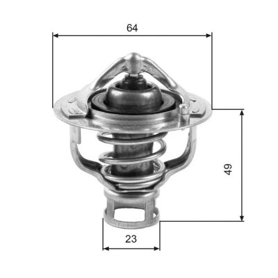 GATES  Thermostat d'eau TH04082 NISSAN PATROL