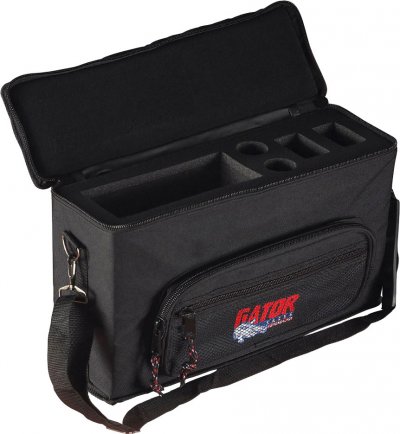 GATOR  Cases GM-2W softcase pour un syst&egrave;me HF complet et deux micros