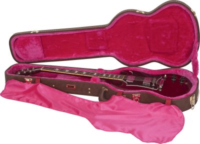 GATOR  Etui en bois de luxe pour Guitare Electrique SG - Marron