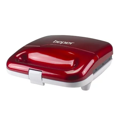 BEPER Gaufrier &agrave; tige 850w, rouge Rouge