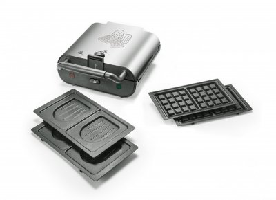 SENYA Gaufrier, appareil &agrave; croques 2 en 1 duo waffles