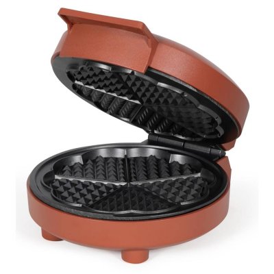 LIVOO Gaufrier coeur 1000w rouge -  - DOP255R