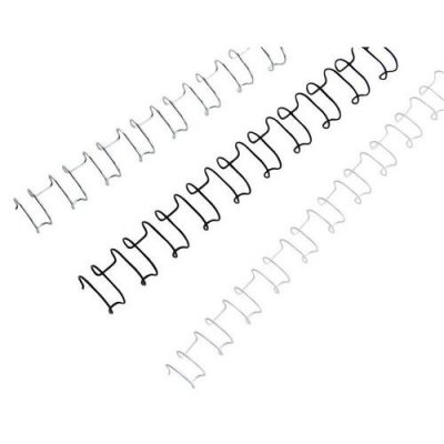 GBC  IB161438 Lot de 100 Peignes m&eacute;talliques MultiBind Argent