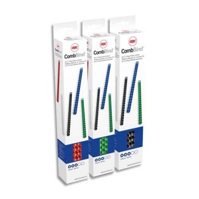 GBC  - Peignes plastiques CombiBind - Lot de 100 - 12 mm - 95F - Blanc