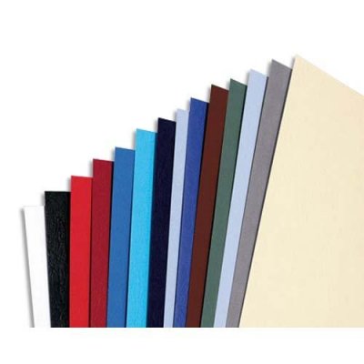 GBC  - Plats de couverture - Boites de 100 - Noir - Toucher cuir