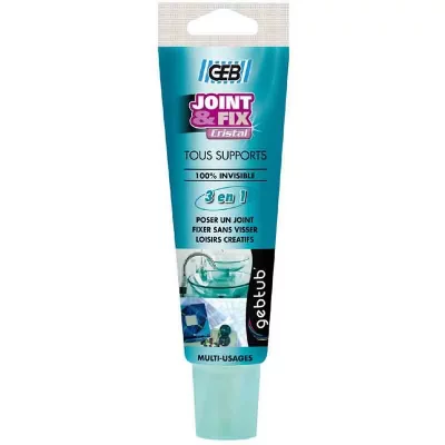 GEB  - mastic ""joint et fix"" translucide 100 ml BD-303190