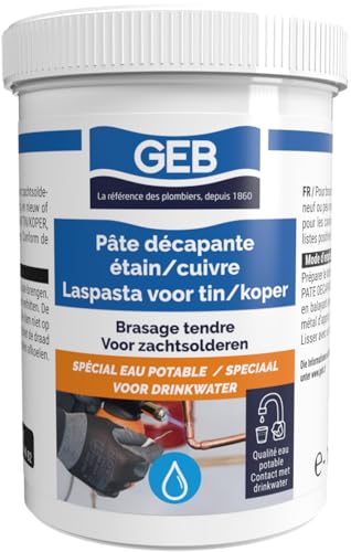GEB  - Pate d&eacute;capant &eacute;tain/cuivre / BRASAGE TENDRE - Pot 150 ml