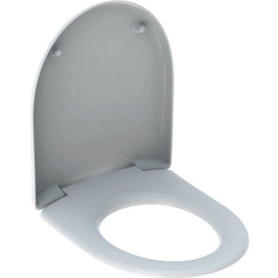 GEBERIT  - Abattant wc renova plan charni&egrave;res inox, avec amortisseur blanc