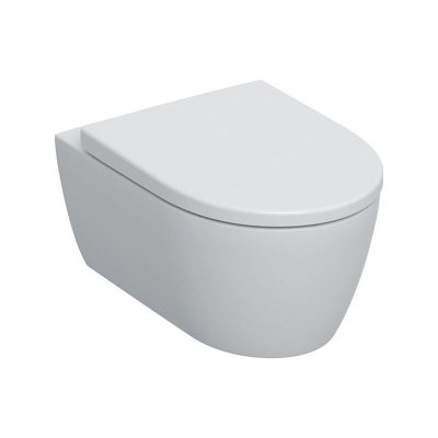 GEBERIT  Icon WC suspendu pack &agrave; fond creux rimfree 36.6x53cm avec abattant softclose blanc