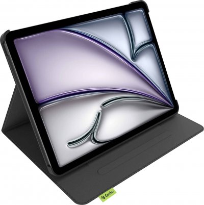 GECKO COVERS Gecko &Eacute;tui Folio pour iPad Air 13 Recycl&eacute; Antichoc S&eacute;rie Cactus Noir