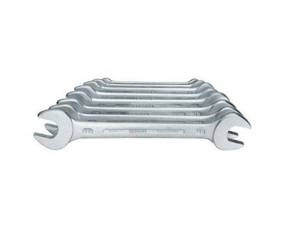 GEDORE  6077380 Jeu de cl&eacute;s plates doubles 8 pi&egrave;ces 6 - 17 mm DIN 3110