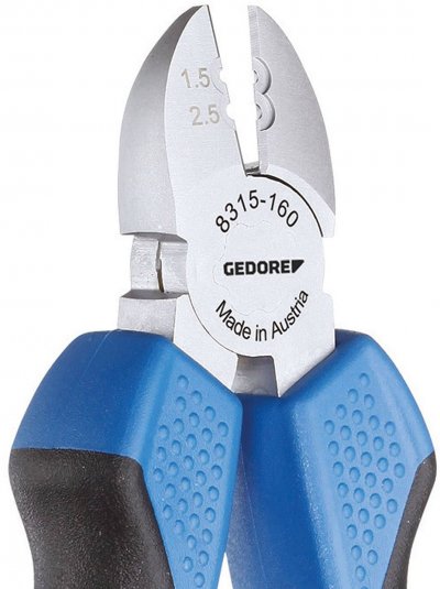 GEDORE  8315-160 JC 1396722 Pince &agrave; d&eacute;nuder coupante de c&ocirc;t&eacute; 160 mm