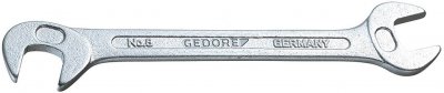 GEDORE  - Cl&eacute; &agrave; fourche 8 6 mm longueur 78 mm chrom&eacute;