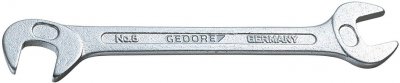 GEDORE  - Cl&eacute; &agrave; fourche 8 7 mm longueur 90 mm chrom&eacute;