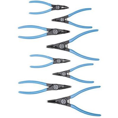 GEDORE  Composition de pinces pour circlips, 8 pi&egrave;ces - 1101-004