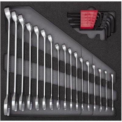 GEDORE  Juego de llaves combinadas, m&oacute;dulo CT 4/6, 25 piezas