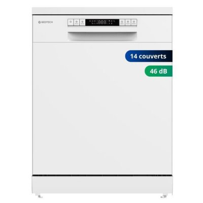 GEDTECH  GLV1249WH - Lave-vaisselle posable - 12 couverts - 49 dB - D&eacute;part diff&eacute;r&eacute;