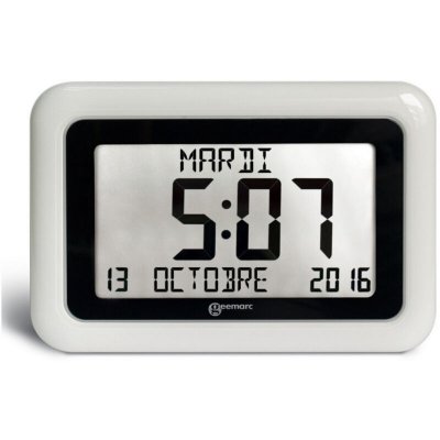 GEEMARC Horloge radiopilot&eacute;e VISO 10 avec Cadre imitation bois