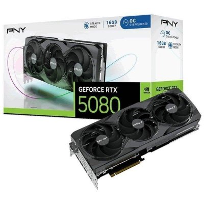 PNY GeForce  RTX 5080 Triple Fan 16Go OC GDDR7 DLSS4 