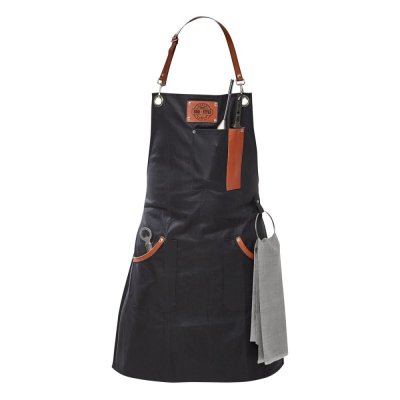 GEFU  89421 Tablier, Noir/Marron, Large Mixte